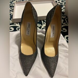 Jimmy Choo glitter pump, size 6 1/2 US